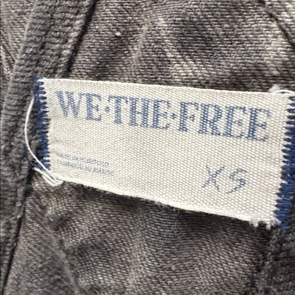 Free People Ziggy overalls in charcoal black wash Size XS We the Free denim - Picture 5 of 16
